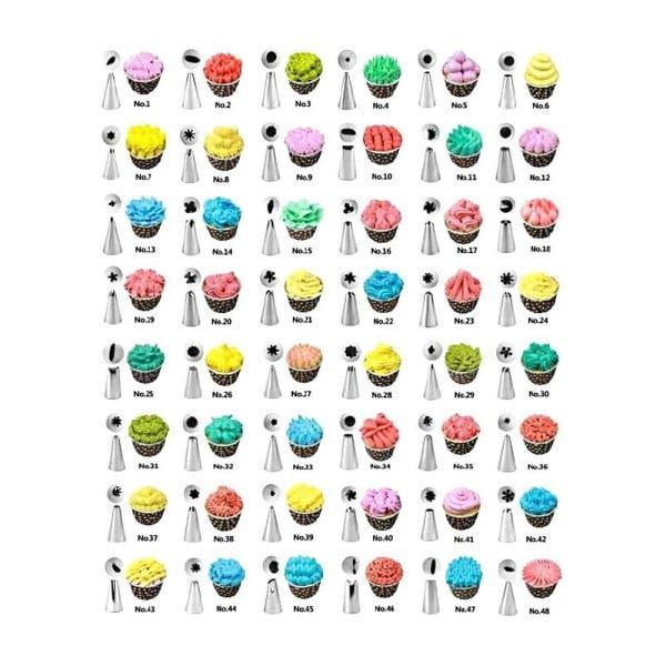 Set patiserie Quasar&Co., 106 piese cu sabloane pentru ornarea/decorarea prajiturilor-54922
