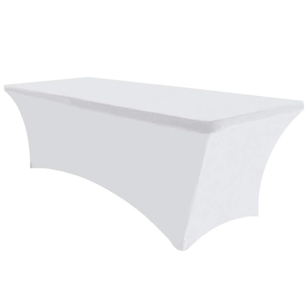 Husa masa evenimente, Quasar & Co.®, fata de masa catering, elastica, cu sistem de prindere, dreptunghiulara, 244 x 75 x 75 cm, poliester, alb 2 Husa masa evenimente, fata de masa catering, elastica, cu sistem de prindere, dreptunghiulara, 244 x 75 x 75 cm, poliester, alb, Quasar&Co.-55758