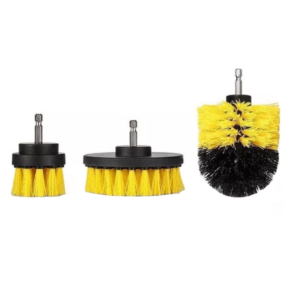 Set 15 perii si accesorii prntru curatare, cu adaptor pentru bormasina/autofiletanta, Quasar&Co.-55715