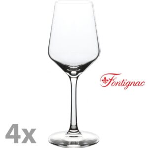Set 4 pahare vin alb/rose, cristal, Fontignac, 398 ml, transparent-0