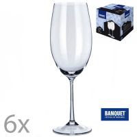 Set 6 pahare vin alb/rosu/roze, Bohemia, Banquet Twiggy, 800 ml 5