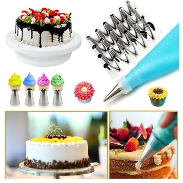 Set cofetarie Quasar & Co.®, 52 piese cu sabloane pentru ornarea/decorarea prajiturilor - imagine 11