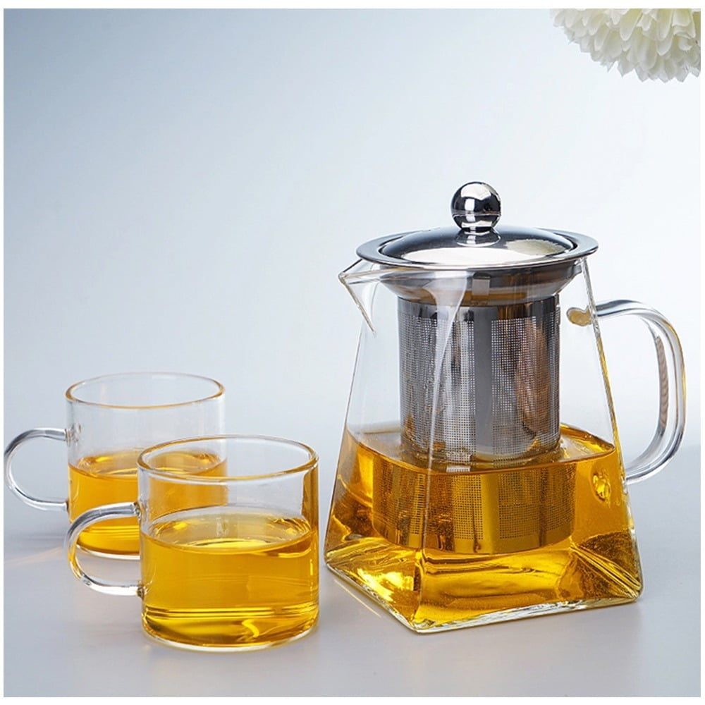 Set 2 ceainice cu infuzor Quasar & Co.®, 550 ml, recipiente pentru ceai cu infuzor si capac 6