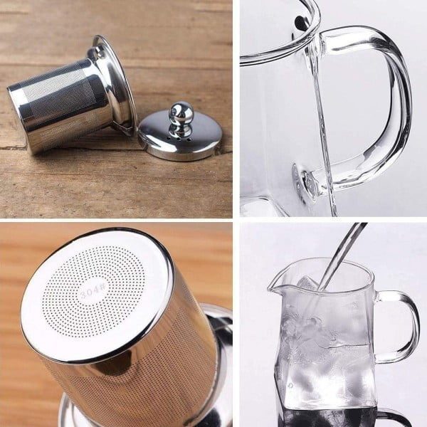 Set 2 ceainice cu infuzor Quasar & Co.®, 550 ml, recipiente pentru ceai cu infuzor si capac - imagine 9