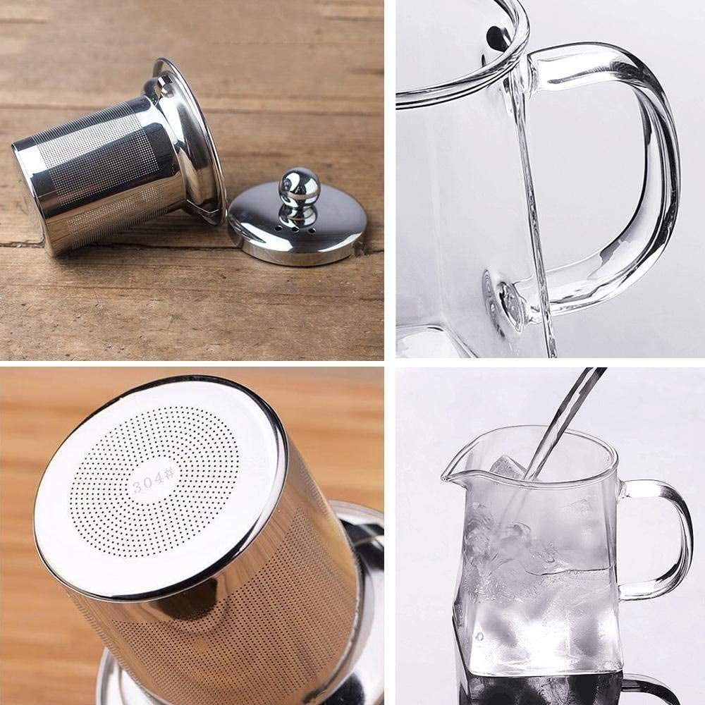 Set 2 ceainice cu infuzor Quasar & Co.®, 550 ml, recipiente pentru ceai cu infuzor si capac 9