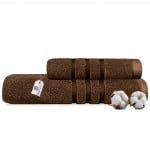 Set 2 prosoape Quasar & Co.®, 100% bumbac, 450 g/mp, 50 x 90/70 x 140 cm, maro 9 Set 2 prosoape Quasar & Co.®, 100% bumbac, 450 g/mp, 50 x 90/70 x 140 cm, maro 9