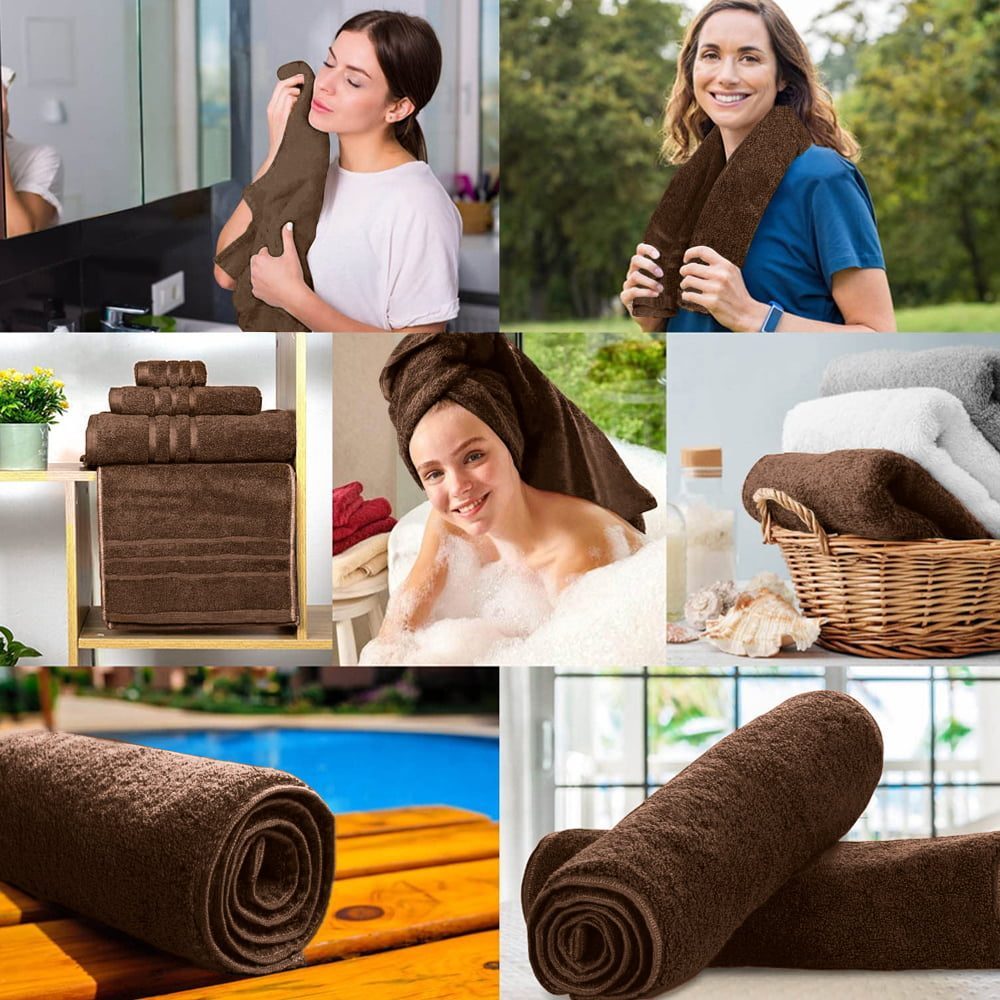 Set 2 prosoape Quasar & Co.®, 100% bumbac, 450 g/mp, 50 x 90/70 x 140 cm, maro 7 Set 2 prosoape Quasar & Co.®, 100% bumbac, 450 g/mp, 50 x 90/70 x 140 cm, maro 7