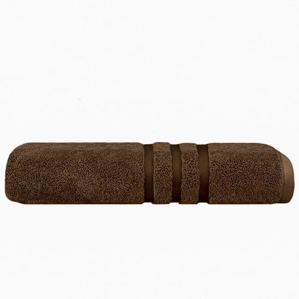 Prosop de baie, Quasar & Co.®, 100 % bumbac, 450 g/mp, 70 x 140 cm, maro - imagine 2