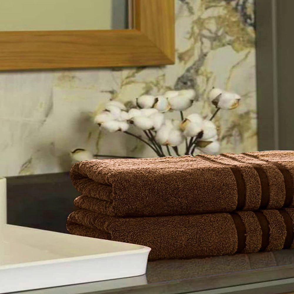 Prosop de baie, Quasar & Co.®, 100 % bumbac, 450 g/mp, 70 x 140 cm, maro 4