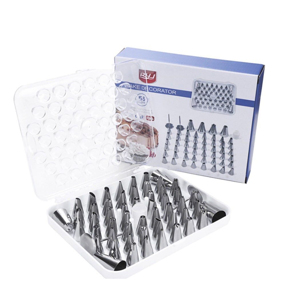 Set cofetarie/patiserie pentru decorare prajituri, torturi, Quasar & Co.®, 55 piese, metal 2