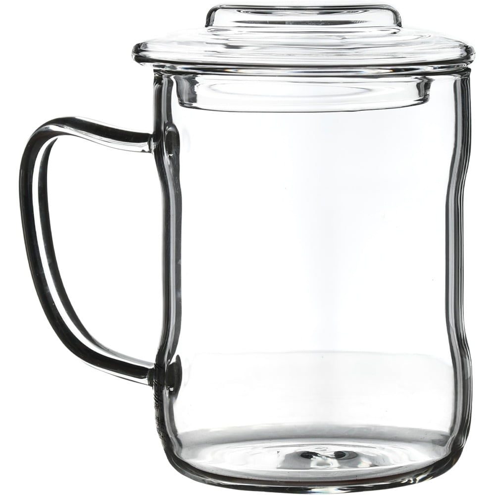Cana cu infuzor metalic, Quasar & Co.®, 320 ml, sticla/metal, transparent 7