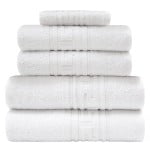 Set 5 prosoape hoteliere Quasar & Co.®, 100% bumbac, 600 g/mp, 2 x prosop fata 50 x 90 cm, 2 x prosop corp 70 x 140 cm, 1 x prosop picioare 50 x 70 cm, alb 6 Set 5 prosoape hoteliere Quasar & Co.®, 100% bumbac, 600 g/mp, 2 x prosop fata 50 x 90 cm, 2 x prosop corp 70 x 140 cm, 1 x prosop picioare 50 x 70 cm, alb 6