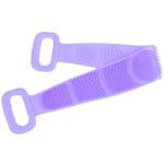 Perie de corp pentru baie, Quasar & Co.®, silicon, 80 x 11 cm, burete dus, lila 5