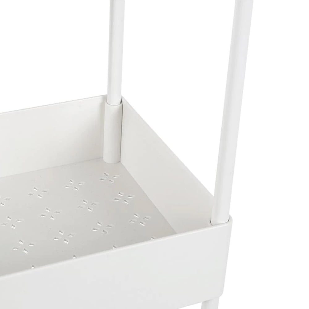 Raft universal depozitare, Quasar & Co.®, cu roti, 3 polite, dreptunghiular, 40 x 22 x 63.5 cm, plastic, alb 5 Raft universal depozitare, Quasar & Co.®, cu roti, 3 polite, dreptunghiular, 40 x 22 x 63.5 cm, plastic, alb 5