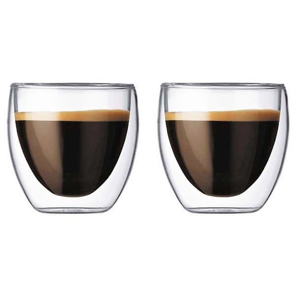 Set 2 pahare din sticla cu pereti dubli, Quasar & Co.®, 250 ml, termorezistente, design modern, h 9 cm, d 8 cm - imagine 8