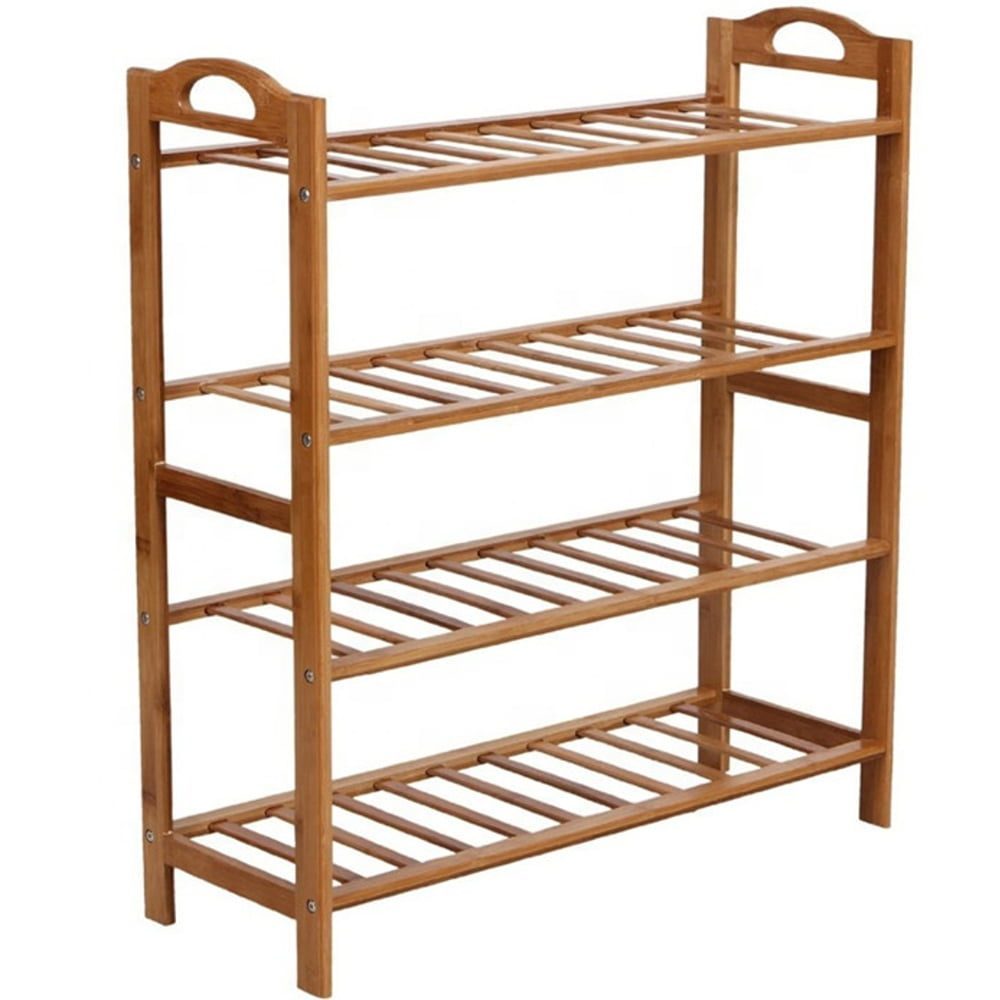 Raft universal cu 4 polite, Quasar & Co.®, bambus, 66 x 23 x 67 cm 2