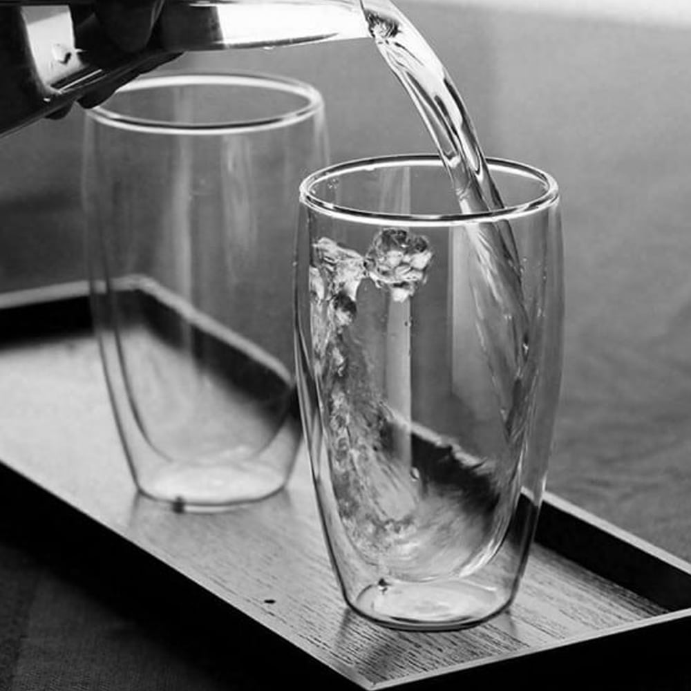 Set 2 pahare din sticla cu pereti dubli, Quasar & Co.®, termorezistent, design modern, diametru 8 cm, 450 ml 9 Set 2 pahare din sticla cu pereti dubli, Quasar & Co.®, termorezistent, design modern, diametru 8 cm, 450 ml 9