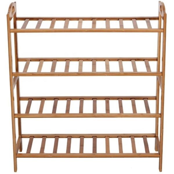 Raft universal cu 4 polite, Quasar & Co.®, bambus, 66 x 23 x 67 cm - imagine 10
