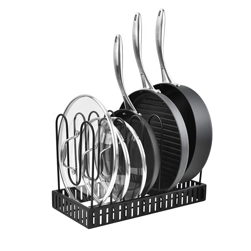 Organizator ajustabil tigai/oale, Quasar & Co., raft metalic depozitare, 3 moduri de utilizare, 54.5 x 42 x 20 cm, negru 6