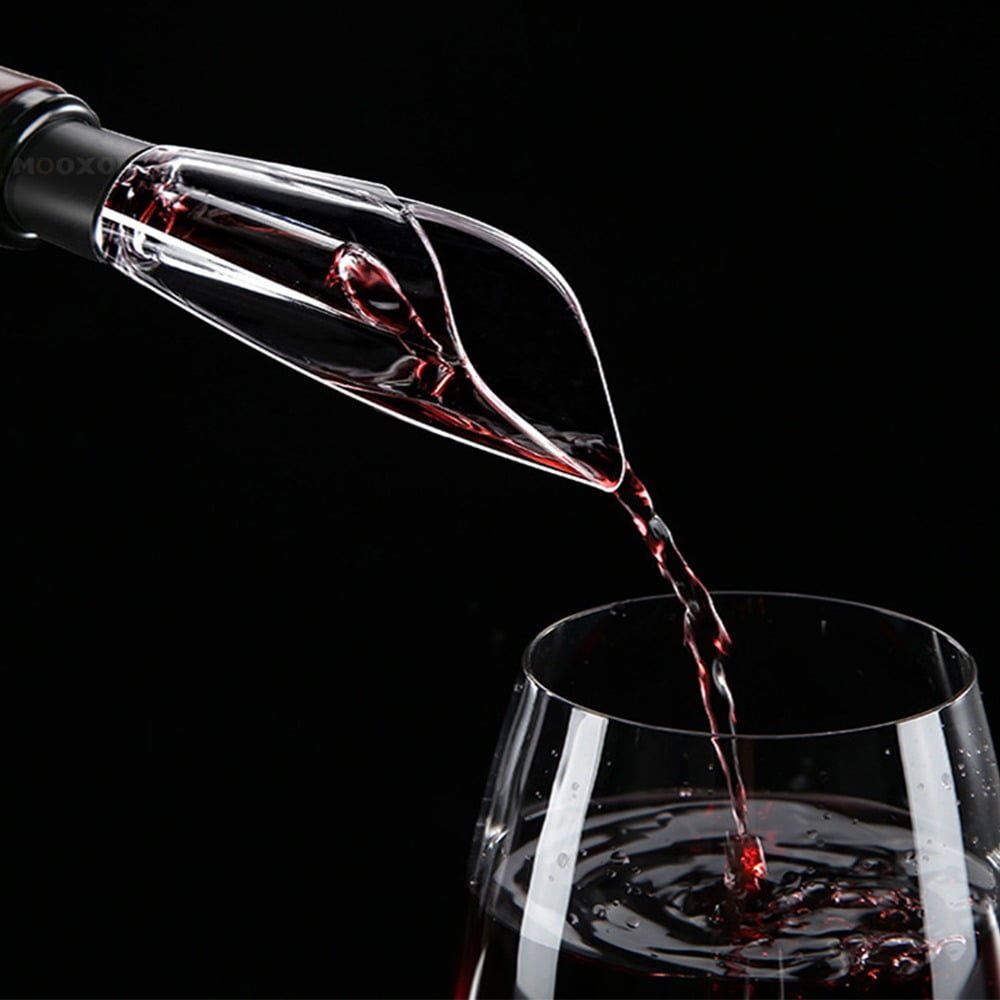 Accesorii pentru vin, Quasar & Co.®, 6 piese, tirbuson electric, dop vacuum, palnie, cutter folie, inox/plastic, negru 6
