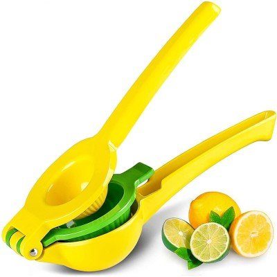 Storcator manual citrice, dublu, Quasar & Co.®, pentru lamai, lime sau portocale, 22 x 7.6 x 6 cm, aluminiu, galben-verde 11 Storcator manual citrice, dublu, Quasar & Co.®, pentru lamai, lime sau portocale, 22 x 7.6 x 6 cm, aluminiu, galben-verde 11