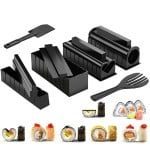 Set preparare sushi, Quasar & Co.®, 2 spatule si 8 forme diferite, plastic, negru 11 Set preparare sushi, Quasar & Co.®, 2 spatule si 8 forme diferite, plastic, negru 11