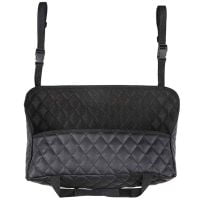 Organizator auto intre scaune, Quasar & Co.®, pentru geanta si accesorii, piele ecologica, 39 x 27 x 10 cm, negru 7