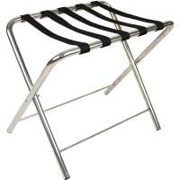 Suport pentru bagaje, Quasar & Co.®, stand hotel pentru trolere, pliabil, metal, 60.5 x 53.5 x 51.5 cm, argintiu 6