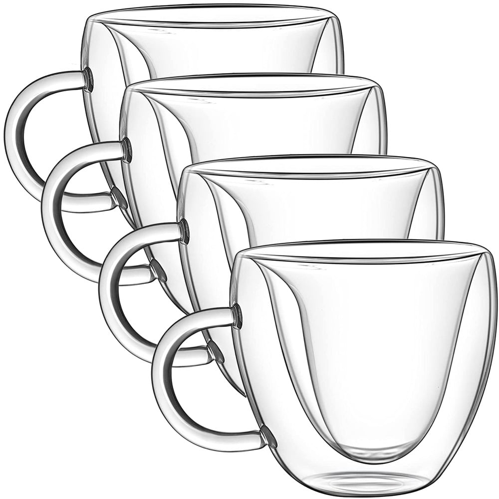 Set 4 cesti cu pereti dubli, Quasar & Co.®, 250 ml, interior forma inima, termorezistenta, transparent 3 Set 4 cesti cu pereti dubli, Quasar & Co.®, 250 ml, interior forma inima, termorezistenta, transparent 3