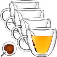Set 4 cesti cu pereti dubli, Quasar & Co.®, 250 ml, interior forma inima, termorezistenta, transparent 10 Set 4 cesti cu pereti dubli, Quasar & Co.®, 250 ml, interior forma inima, termorezistenta, transparent 10