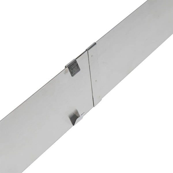 Forma reglabila tort/prajituri cu despartitor, Quasar & Co.®, extensibila, inox, 28,5-53,5 cm x 17,5-33 cm, argintiu - imagine 9