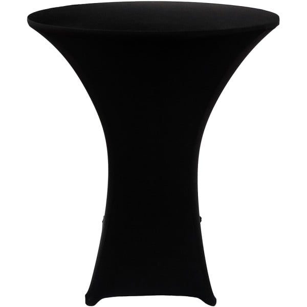 Set 6 huse masa evenimente, Quasar & Co.®, huse elastice, fete de masa elastice pentru masa cocktail, d 75-85 cm, h 110-120 cm, negru - imagine 5