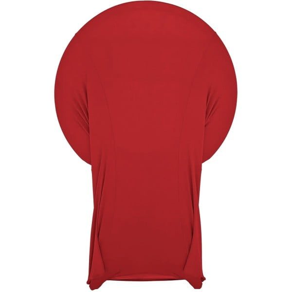 Husa masa evenimente, Quasar & Co.®, husa elastica, fata de masa elastica pentru masa cocktail, d 75-85 cm, h 110-120 cm, rosu - imagine 4