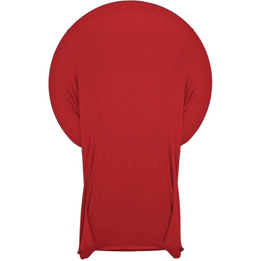 Husa masa evenimente, Quasar & Co.®, husa elastica, fata de masa elastica pentru masa cocktail, d 75-85 cm, h 110-120 cm, rosu 4