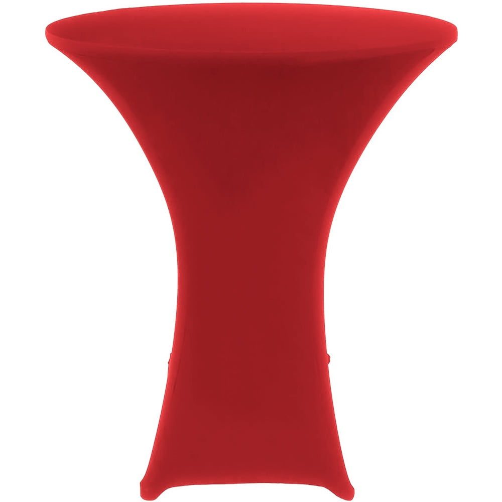 Husa masa evenimente, Quasar & Co.®, husa elastica, fata de masa elastica pentru masa cocktail, d 75-85 cm, h 110-120 cm, rosu 3