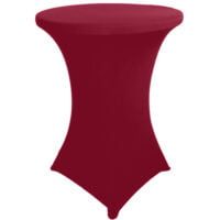 Husa masa evenimente, Quasar & Co.®, husa elastica, fata de masa elastica pentru masa cocktail, d 75-85 cm, h 110-120 cm, visiniu 7 Husa masa evenimente, Quasar & Co.®, husa elastica, fata de masa elastica pentru masa cocktail, d 75-85 cm, h 110-120 cm, visiniu 7