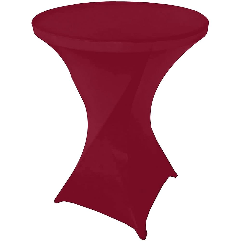 Husa masa evenimente, Quasar & Co.®, husa elastica, fata de masa elastica pentru masa cocktail, d 75-85 cm, h 110-120 cm, visiniu 2 Husa masa evenimente, Quasar & Co.®, husa elastica, fata de masa elastica pentru masa cocktail, d 75-85 cm, h 110-120 cm, visiniu 2