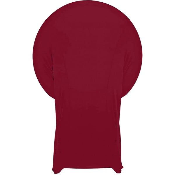 Husa masa evenimente, Quasar & Co.®, husa elastica, fata de masa elastica pentru masa cocktail, d 75-85 cm, h 110-120 cm, visiniu - imagine 4