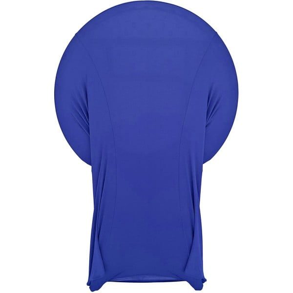 Husa masa evenimente, Quasar & Co.®, husa elastica, fata de masa elastica pentru masa cocktail, d 75-85 cm, h 110-120 cm, albastru royal - imagine 4