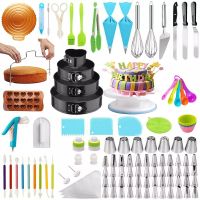 Set cofetarie/patiserie Quasar & Co.®, 162 piese cu tavi si sabloane pentru ornarea/decorarea prajiturilor 11