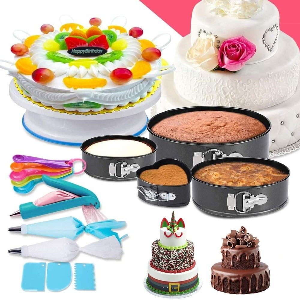 Set cofetarie/patiserie Quasar & Co.®, 162 piese cu tavi si sabloane pentru ornarea/decorarea prajiturilor 6