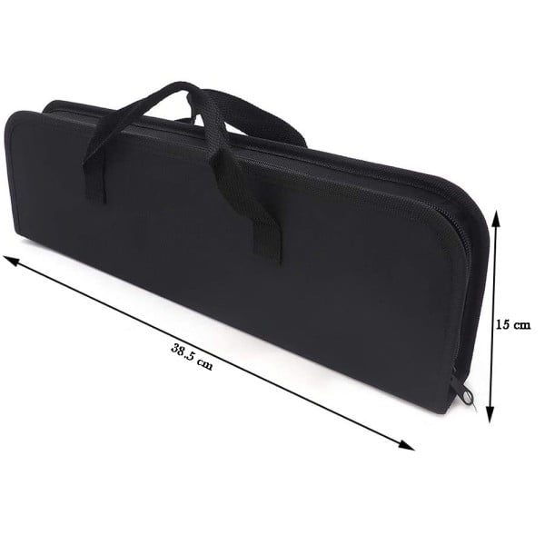 Set 20 ustensile gratar Quasar & Co., geanta depozitare, otel inoxidabil, 35 cm, argintiu - imagine 8