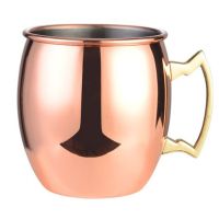 Cana Quasar & Co., inox placat cu cupru, 500 ml, argintiu-roze gold 7