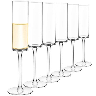 Set 6 pahare sampanie Quasar & Co.®, model drept, sticla, 200 ml, 4,5 x 24,5 cm, transparent 9 Set 6 pahare sampanie Quasar & Co.®, model drept, sticla, 200 ml, 4,5 x 24,5 cm, transparent 9