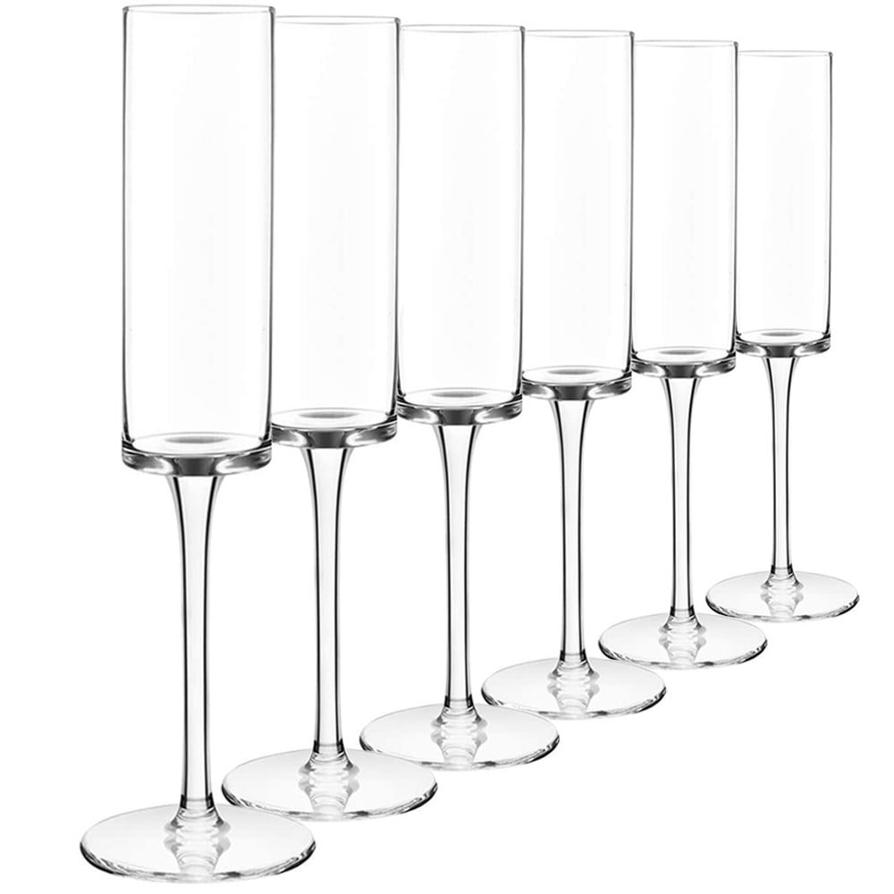 Set 6 pahare sampanie Quasar & Co.®, model drept, sticla, 200 ml, 4,5 x 24,5 cm, transparent 2 Set 6 pahare sampanie Quasar & Co.®, model drept, sticla, 200 ml, 4,5 x 24,5 cm, transparent 2