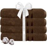 Set 4 prosoape baie Quasar & Co.®, 100% bumbac, 450 g/mp, 70 x 140 cm, maro 7 Set 4 prosoape baie Quasar & Co.®, 100% bumbac, 450 g/mp, 70 x 140 cm, maro 7