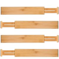 Set 4 organizatoare reglabile pentru sertar, Quasar & Co.®, pentru baie/bucatarie/dormitor, sistem antialunecare, bambus, 45-57 x 1.5 x 6.5 cm, natur 11 Set 4 organizatoare reglabile pentru sertar, Quasar & Co.®, pentru baie/bucatarie/dormitor, sistem antialunecare, bambus, 45-57 x 1.5 x 6.5 cm, natur 11