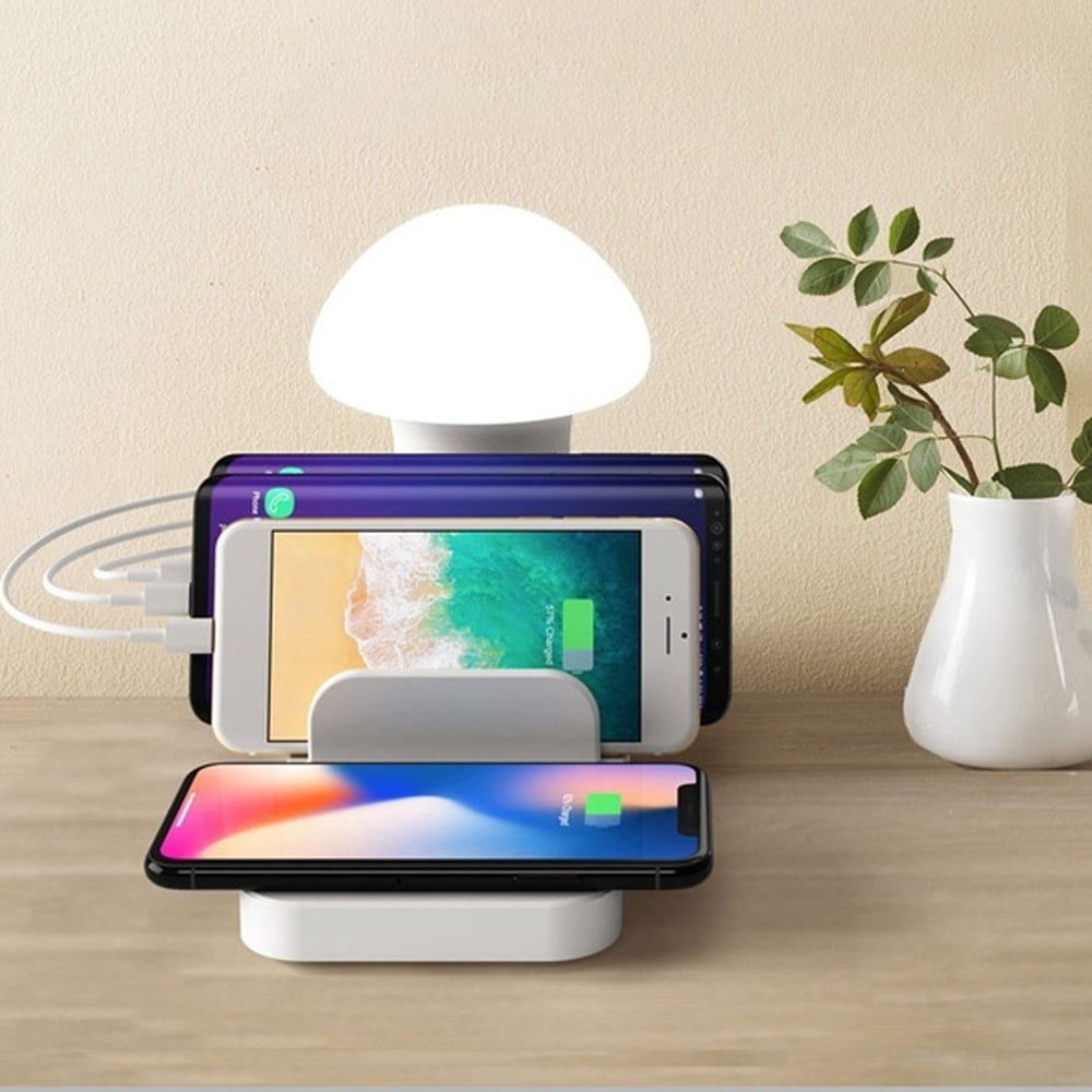Stand incarcare wireless si USB si lampa veghe, Quasar & Co.®, incarcare rapida QC 3.0, ABS, alb 13 Stand incarcare wireless si USB si lampa veghe, Quasar & Co.®, incarcare rapida QC 3.0, ABS, alb 13