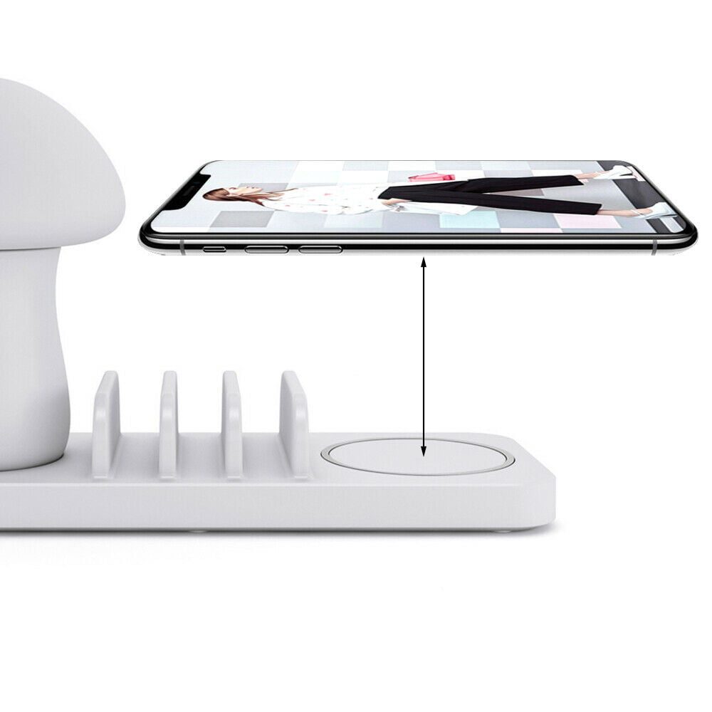 Stand incarcare wireless si USB si lampa veghe, Quasar & Co.®, incarcare rapida QC 3.0, ABS, alb 8 Stand incarcare wireless si USB si lampa veghe, Quasar & Co.®, incarcare rapida QC 3.0, ABS, alb 8