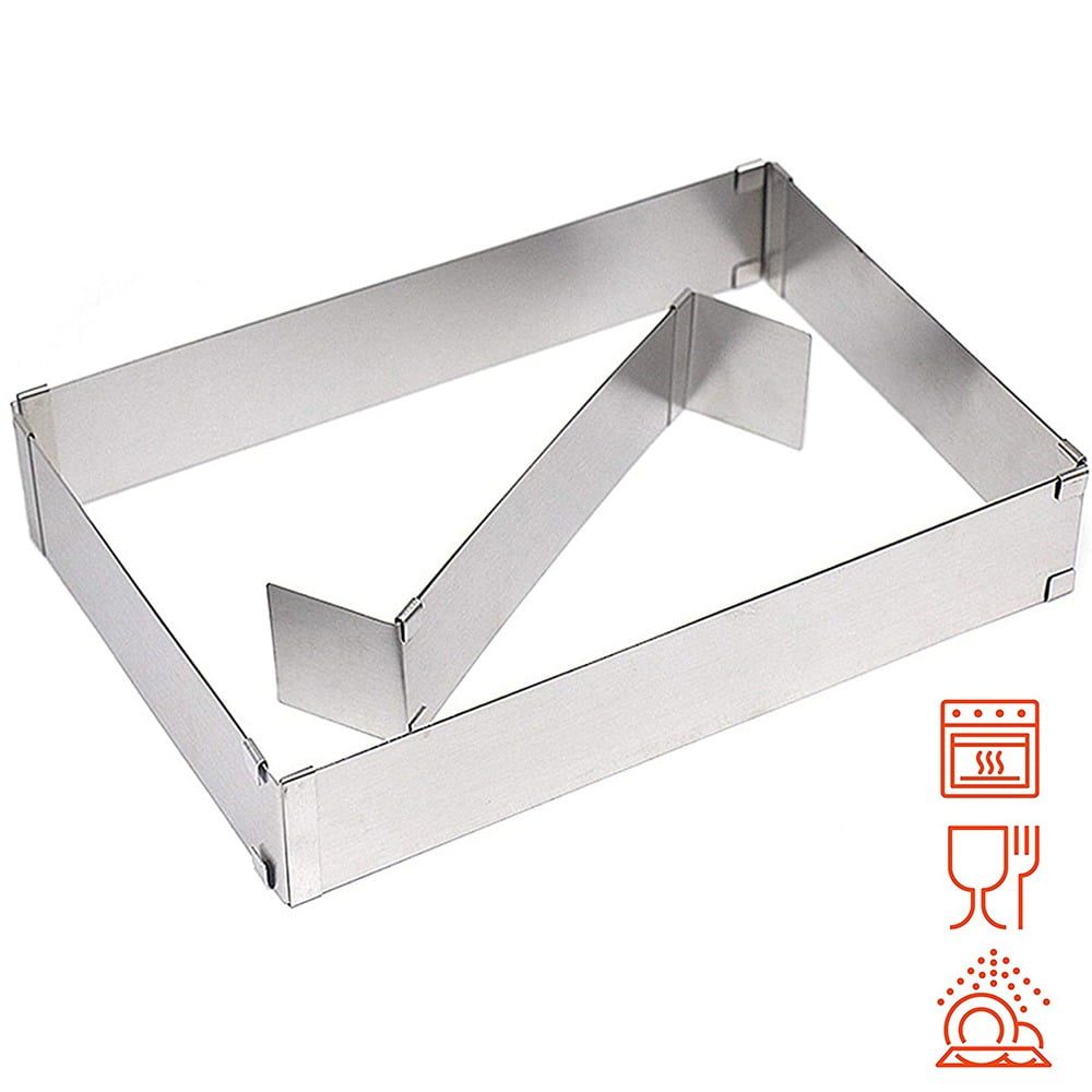 Set patiserie/cofetarie cu forma reglabila tort/prajituri si sita faina gradata, Quasar & Co.®, inox, 28,5-53,5 cm x 17,5-33 cm/ 9.5 x 10.5 cm, 350 g, argintiu 7 Set patiserie/cofetarie cu forma reglabila tort/prajituri si sita faina gradata, Quasar & Co.®, inox, 28,5-53,5 cm x 17,5-33 cm/ 9.5 x 10.5 cm, 350 g, argintiu 7